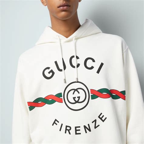 gucci firenze 1921 scarf|Cotton 'Gucci Firenze 1921' hooded sweatshirt .